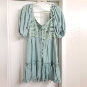 Mint mini dress